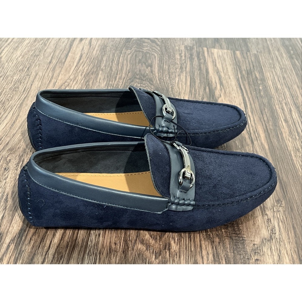 Madden Mena 8.5 M Crant Blue Suede Driving Moccasins Casual Loafers
